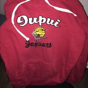 IUPUI red hooded sweatshirt